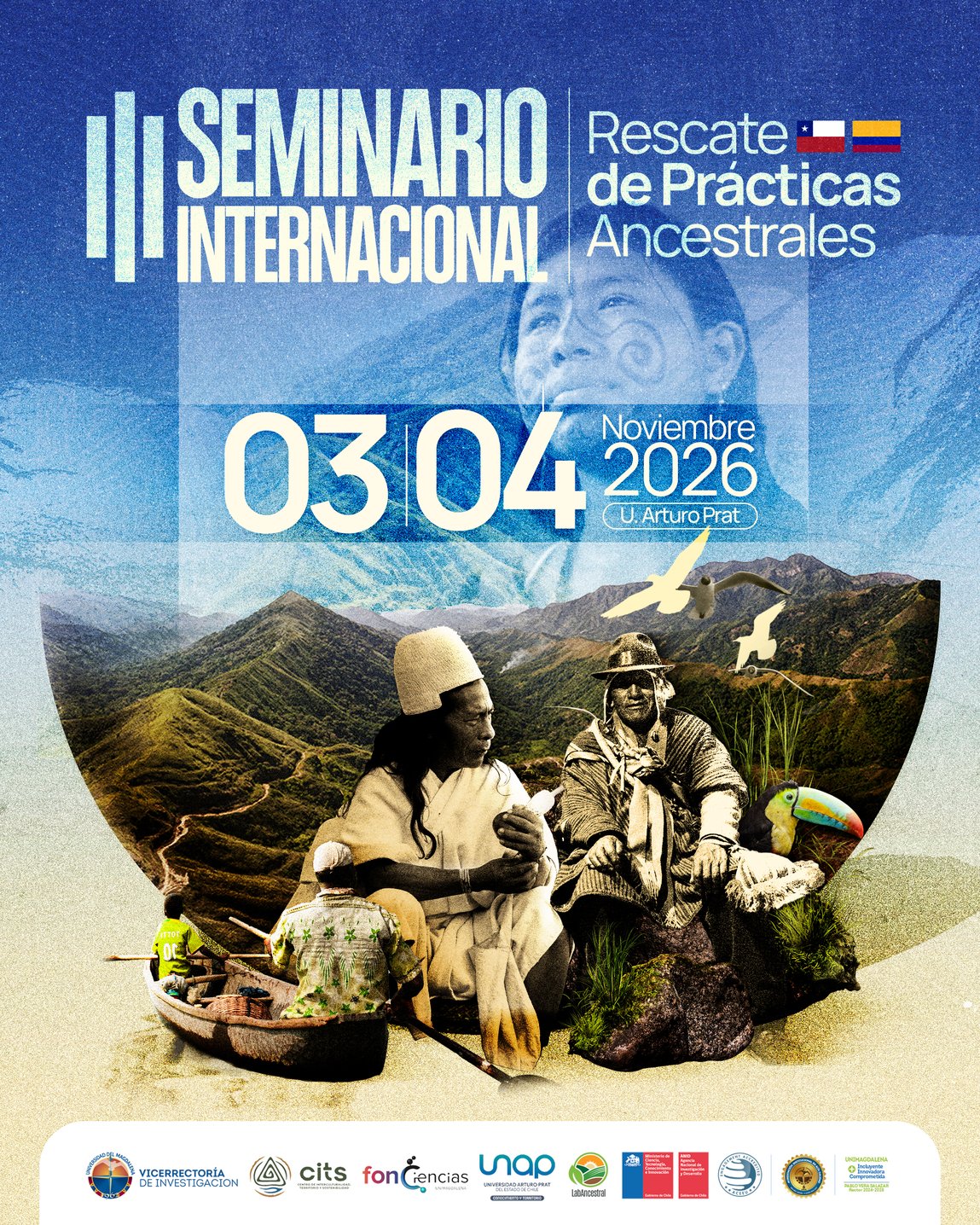 Chile y Colombia se reunirán en Iquique el 3 y 4 de noviembre en el III Seminario Internacional de LabAncestral