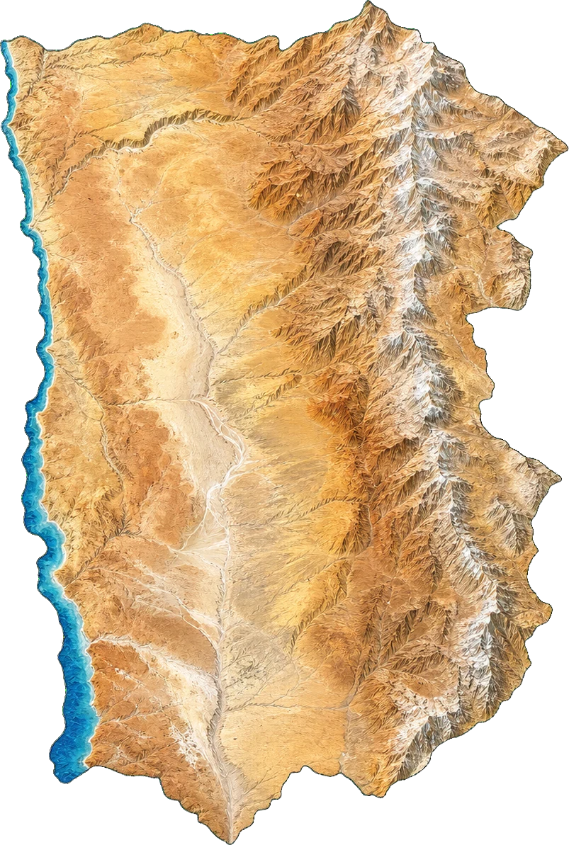 Zoom sobre la Provincia del Tamarugal